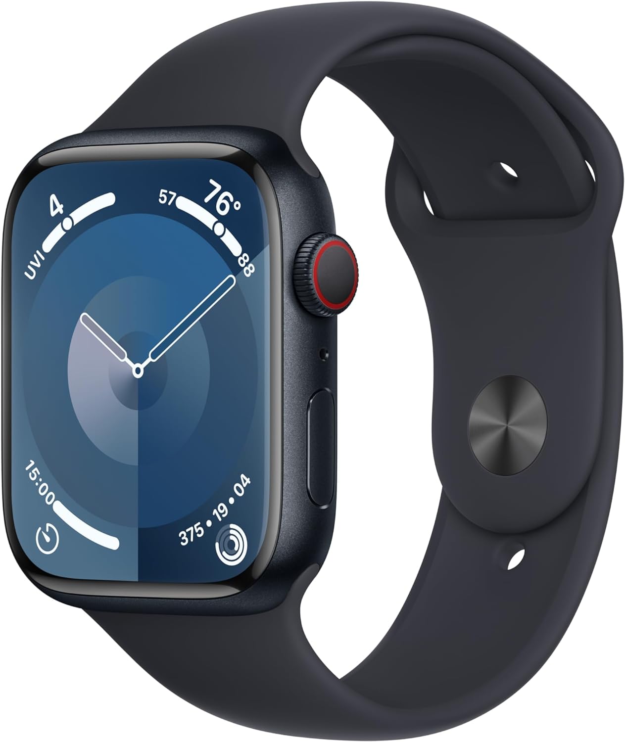 Apple Watch Series 9 45mm GPS Plus Cellular Aluminum Black Amazon Renewed