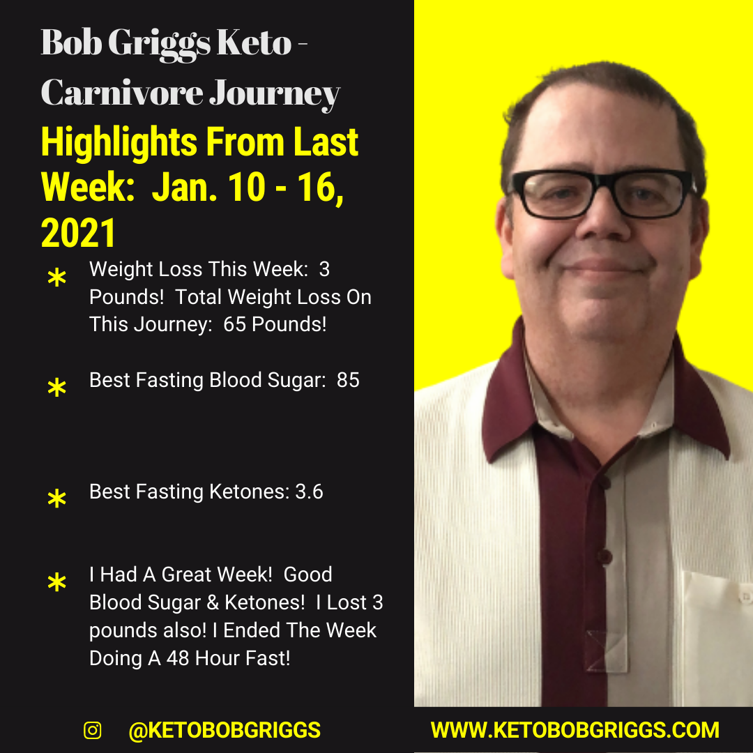 KetoBobGriggs My Keto Carnivore Weight Loss Blood Sugar And Ketone Reading Journey Highlights!