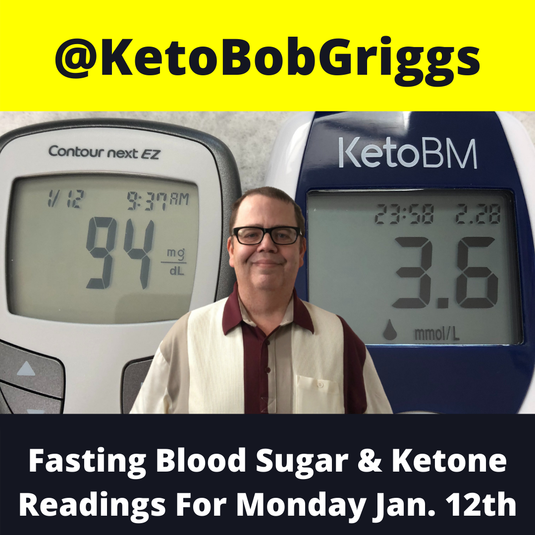 Tuesday Morning Fasting Blood Sugar And Ketone Reading!