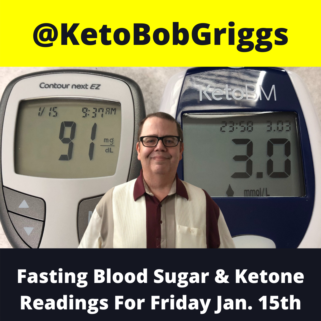 Friday January 15 Fasting Blood Sugar And Ketone Readings