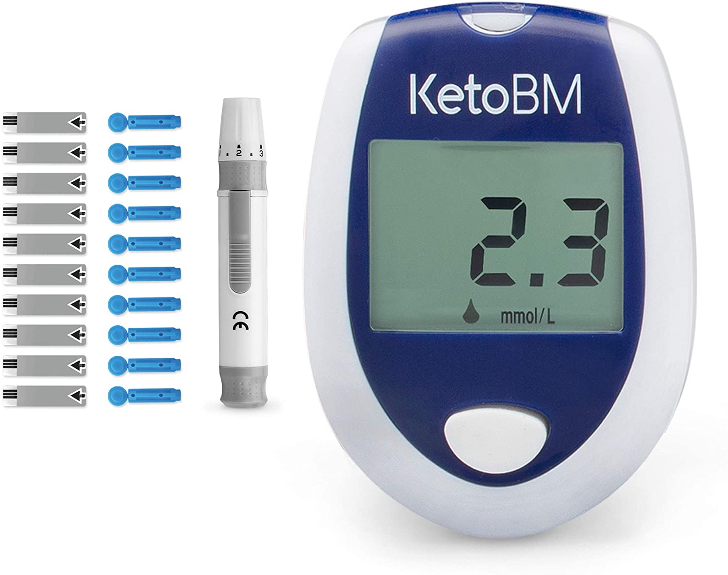 KetoBM Blood Ketone Meter Kit for Keto Diet Testing