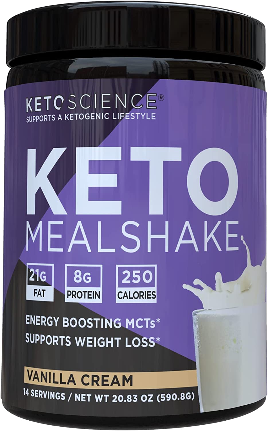 Keto Science Vanilla Cream Meal Shake 14 Servings